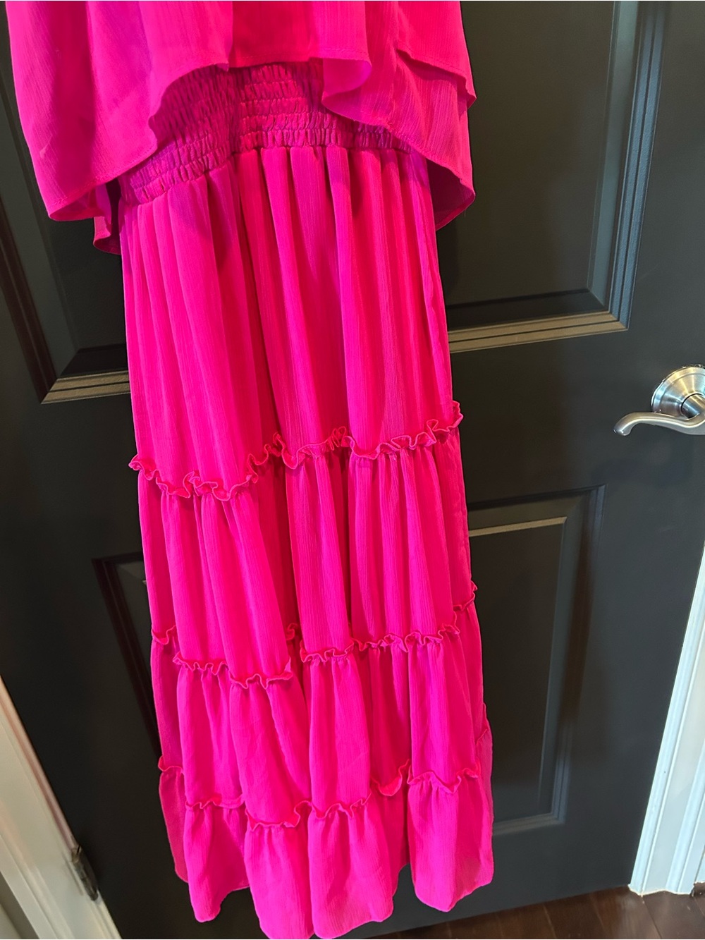 1. State Vibrant Pink Strapless Ruffle Dress NEW - Picture 7 of 9